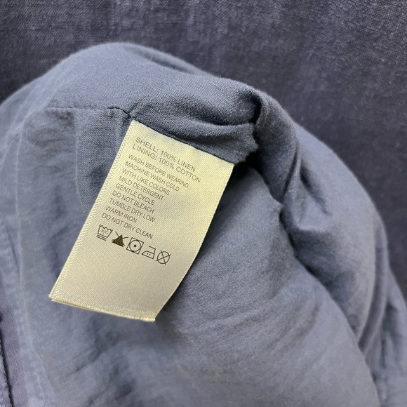 Tommy Bahama linen/cotton navy dress S/P - Picture 7 of 8